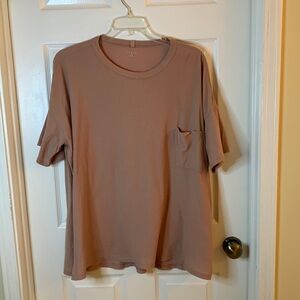 Lunya size L/XL Short Sleeve Pajama Top
